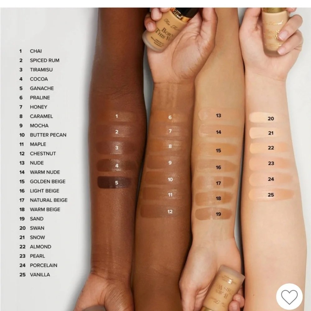Too Faced Born this Way Oil Free Undectable Med - Full Coverage Foundation Cocoa